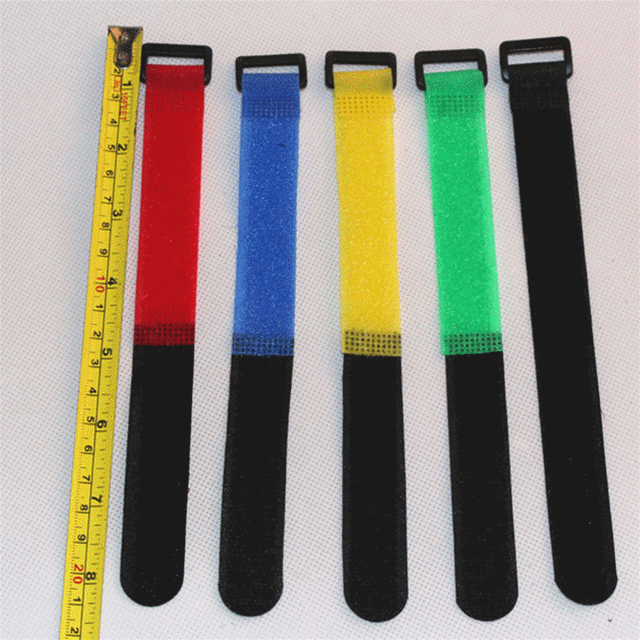 10pcs/set Reusable Fishing Rod Tie Holder Strap Suspenders Fastener Hook Loop Cable Cord Tie Belt Fishing Tackle Box Accessories
